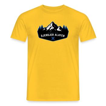 Djerdjer_Alayen_2 - Men's T-Shirt - yellow - Front - AI Model Male 178 dark (178cm)