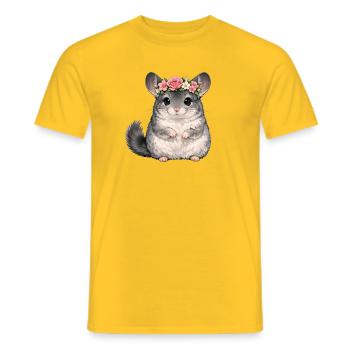 Chinchilla - T-shirt homme - jaune - Devant - AI Model Male 178 dark (178cm)