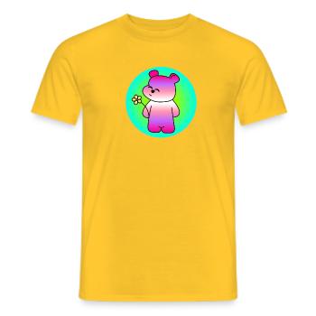 Ours sucré - T-shirt homme - jaune - Devant - AI Model Male 178 dark (178cm)