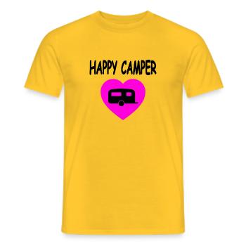 Campeur - T-shirt homme - jaune - Devant - AI Model Male 178 dark (178cm)