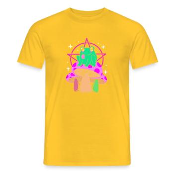 Pastel Gothic - Men's T-Shirt - yellow - Front - AI Model Male 178 dark (178cm)