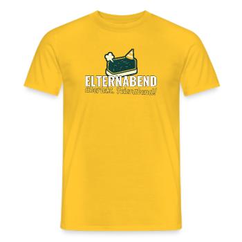 Elternabend überlebt. Feierabend! – Lehrer-Shirt - Männer T-Shirt - Gelb - Vorne - AI Model Male 178 dark (178cm)