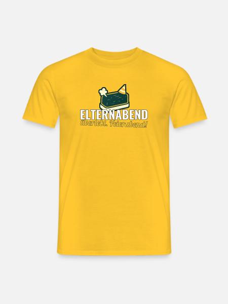Elternabend überlebt. Feierabend! – Lehrer-Shirt - Männer T-Shirt - Gelb