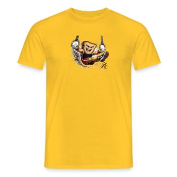 TOAST_RINGTURNER - Männer T-Shirt - Gelb - Vorne - AI Model Male 178 dark (178cm)