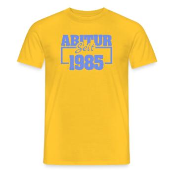 1985 - Männer T-Shirt - Gelb - Vorne - AI Model Male 178 dark (178cm)