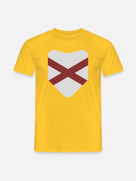 Alabama-Flagge - Männer T-Shirt - Gelb