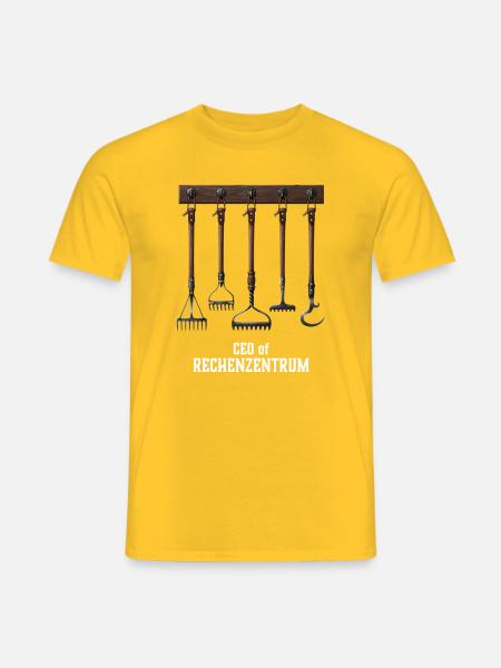 Leiter der Rechenzentrums - Männer T-Shirt - Gelb