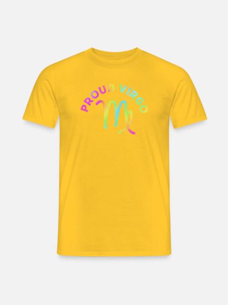 Sternzeichen Jungfrau - Männer T-Shirt - Gelb