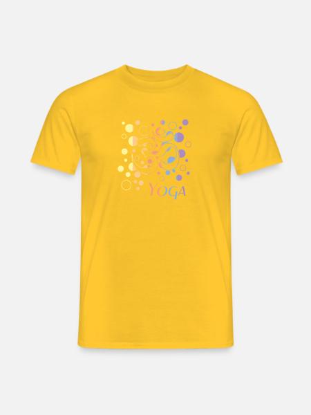 Om Yoga  - Männer T-Shirt - Gelb