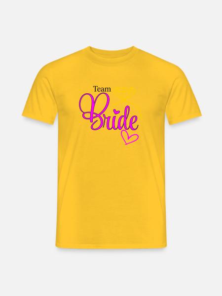 Bride - Männer T-Shirt - Gelb