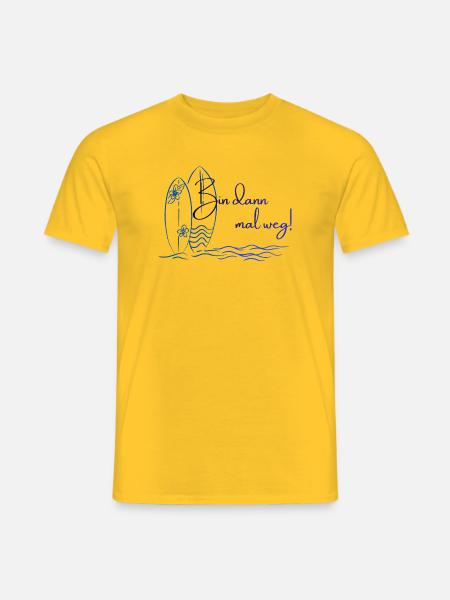 Urlaubsmodus - Surfing - Männer T-Shirt - Gelb