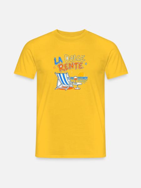 la_dolce_rente_beach - Männer T-Shirt - Gelb