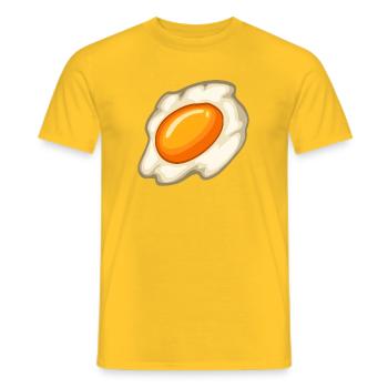 Sunny Fried Egg Illustration - Männer T-Shirt - Gelb - Vorne - AI Model Male 178 dark (178cm)