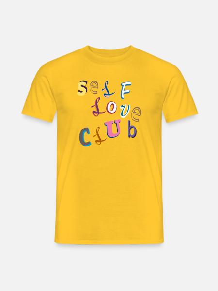 Selbstliebe Club - Männer T-Shirt - Gelb