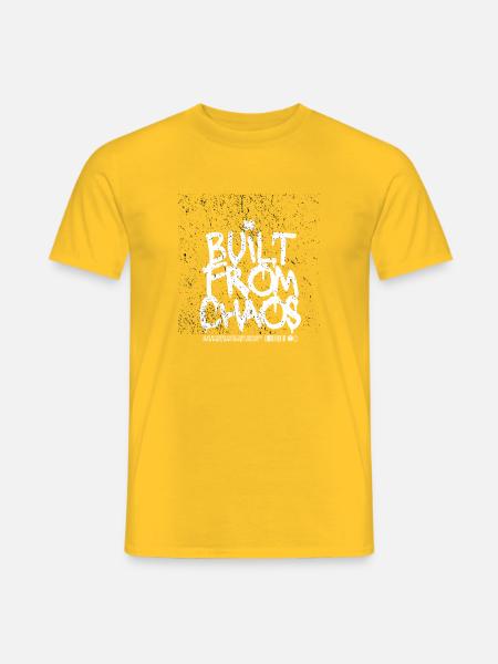 Built From Chaos Graffiti Shirt - Männer T-Shirt - Gelb