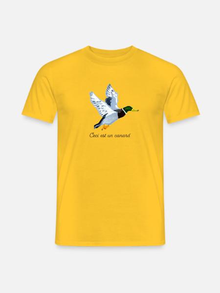 Ceci est un Canard - Männer T-Shirt - Gelb