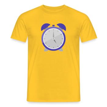 Wecker - Männer T-Shirt - Gelb - Vorne - AI Model Male 178 dark (178cm)