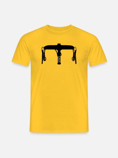 Papa Radsportler Rennrad - Männer T-Shirt - Gelb