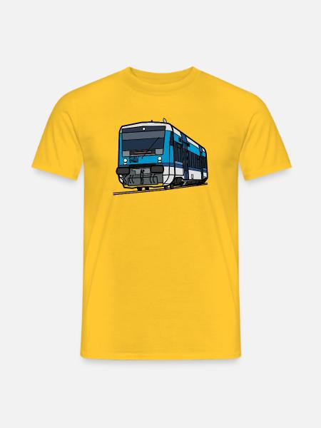 Train RegioSpider CD 841 – Linienzeichnung - Männer T-Shirt - Gelb