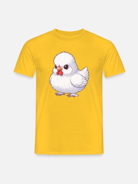 Seidenhuhn - Männer T-Shirt - Gelb