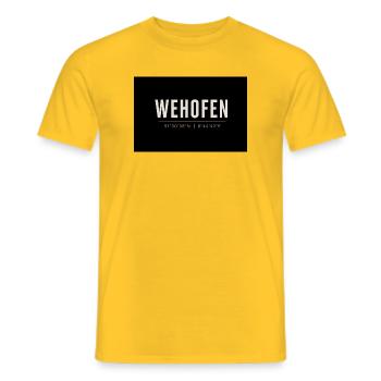 Wehofen - Männer T-Shirt - Gelb - Vorne - AI Model Male 178 dark (178cm)