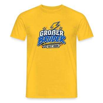 Großer Bruder 2026 - Männer T-Shirt - Gelb - Vorne - AI Model Male 178 dark (178cm)