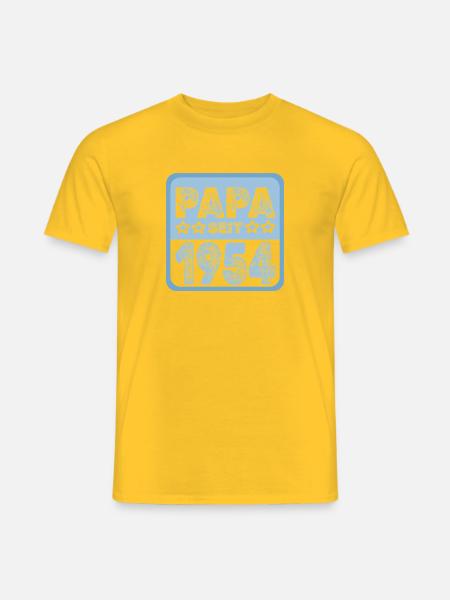 Spruch 1954 - Männer T-Shirt - Gelb