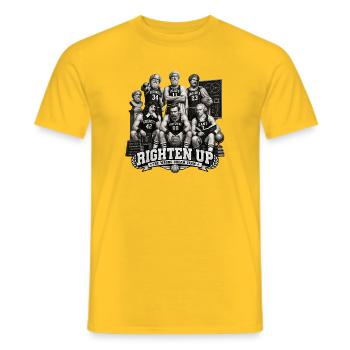 Le_Dream_Team_des_philosophes - Männer T-Shirt - Gelb - Vorne - AI Model Male 178 dark (178cm)