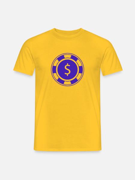 Fischspoker - Männer T-Shirt - Gelb