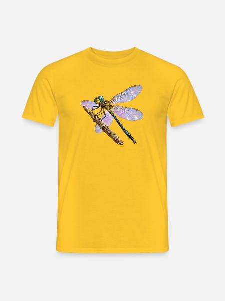 Libelle - Männer T-Shirt - Gelb