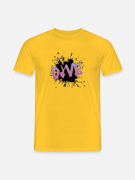 Dive Diving Tauchen - Männer T-Shirt - Gelb
