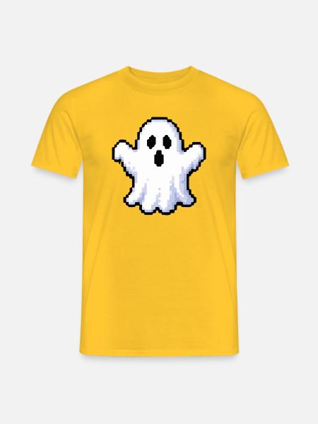 ghost - Männer T-Shirt - Gelb