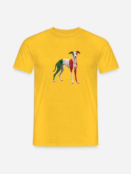 Italienischer Windhund - Männer T-Shirt - Gelb