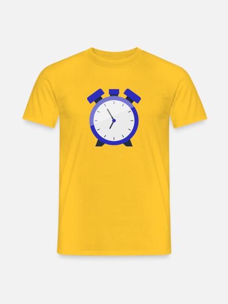 Wecker - Männer T-Shirt - Gelb