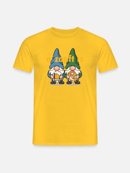 Zwerge o zapft is - Männer T-Shirt - Gelb