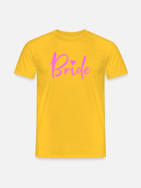 bride - Männer T-Shirt - Gelb