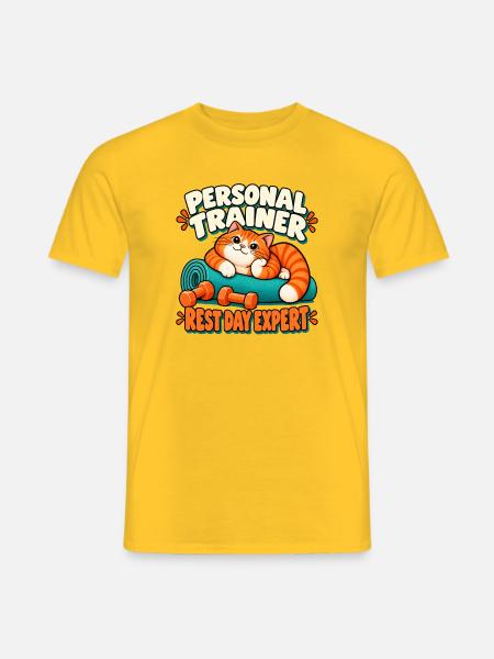 Personal Trainer - Männer T-Shirt - Gelb