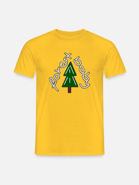 Forest Baby – Kiefer - Männer T-Shirt - Gelb