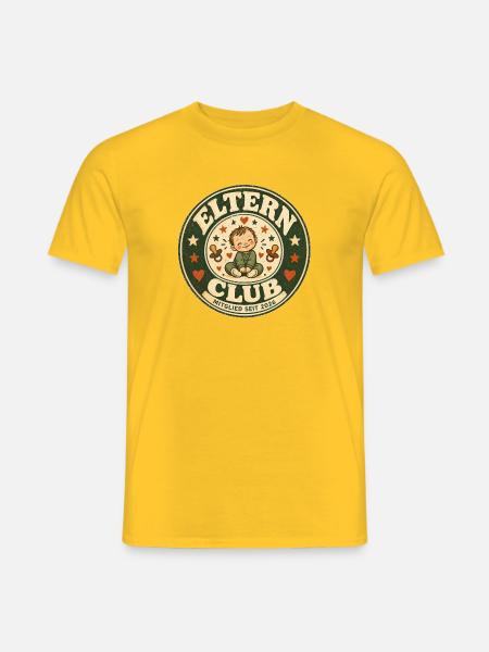 Eltern Club – Mitglied seit 2026 | Baby Elternscha - Männer T-Shirt - Gelb