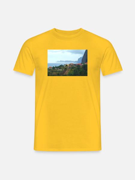 Madeiras steile Idylle - Männer T-Shirt - Gelb