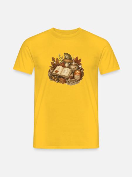 Stay Cozy – Cosy Autumn Stillleben - Männer T-Shirt - Gelb