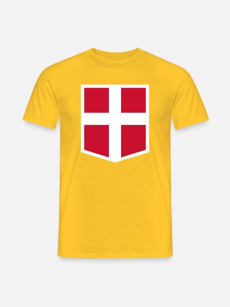 Dänemark - Männer T-Shirt - Gelb