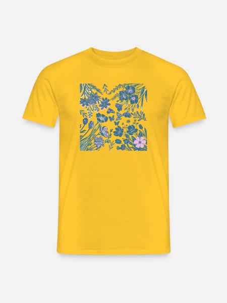 Nachtaktive Blüte - Männer T-Shirt - Gelb