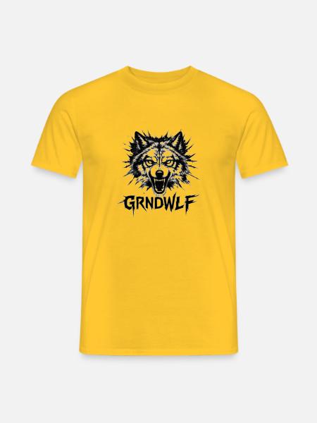 GRNDWLF - Männer T-Shirt - Gelb