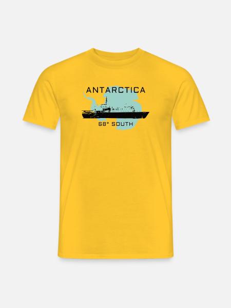 Antarktika Expedition 68°S - Männer T-Shirt - Gelb