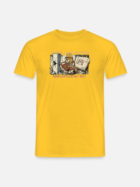 Statiker Spruch T-Shirt Bewehrung Bauingenieur - Männer T-Shirt - Gelb