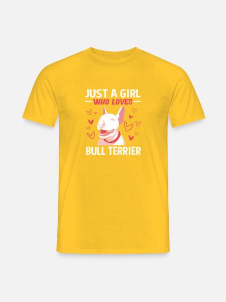 Bullterrier - Männer T-Shirt - Gelb
