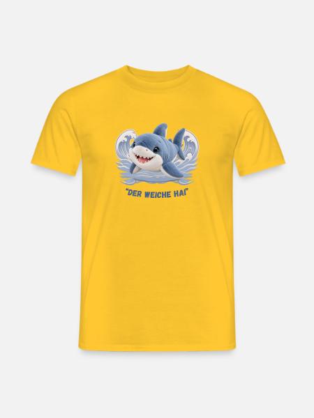 Der weiche Hai - Männer T-Shirt - Gelb