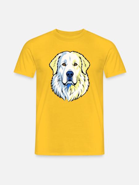 Pyrenäenberghund - Männer T-Shirt - Gelb