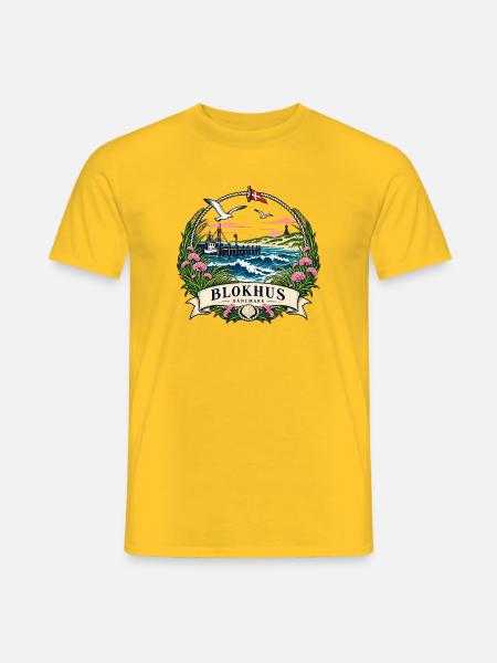Blokhus Küstenidylle - Männer T-Shirt - Gelb